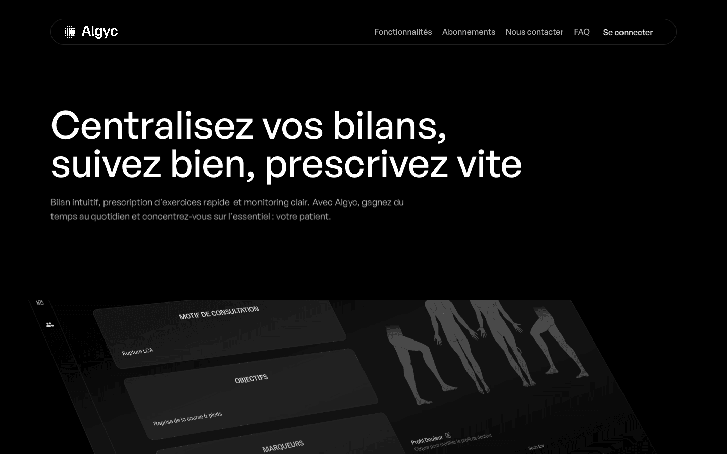 Capture d'écran du projet ALGYC — Plateforme SaaS & Automatisation